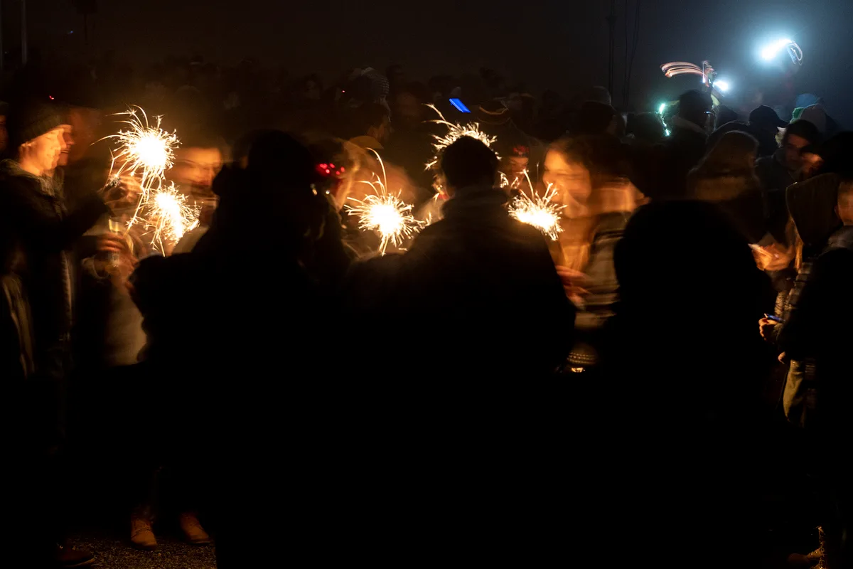 Impressionen vom Silvesterzauber am Pfäffikersee, als kein Feuerwerk zu sehen war.